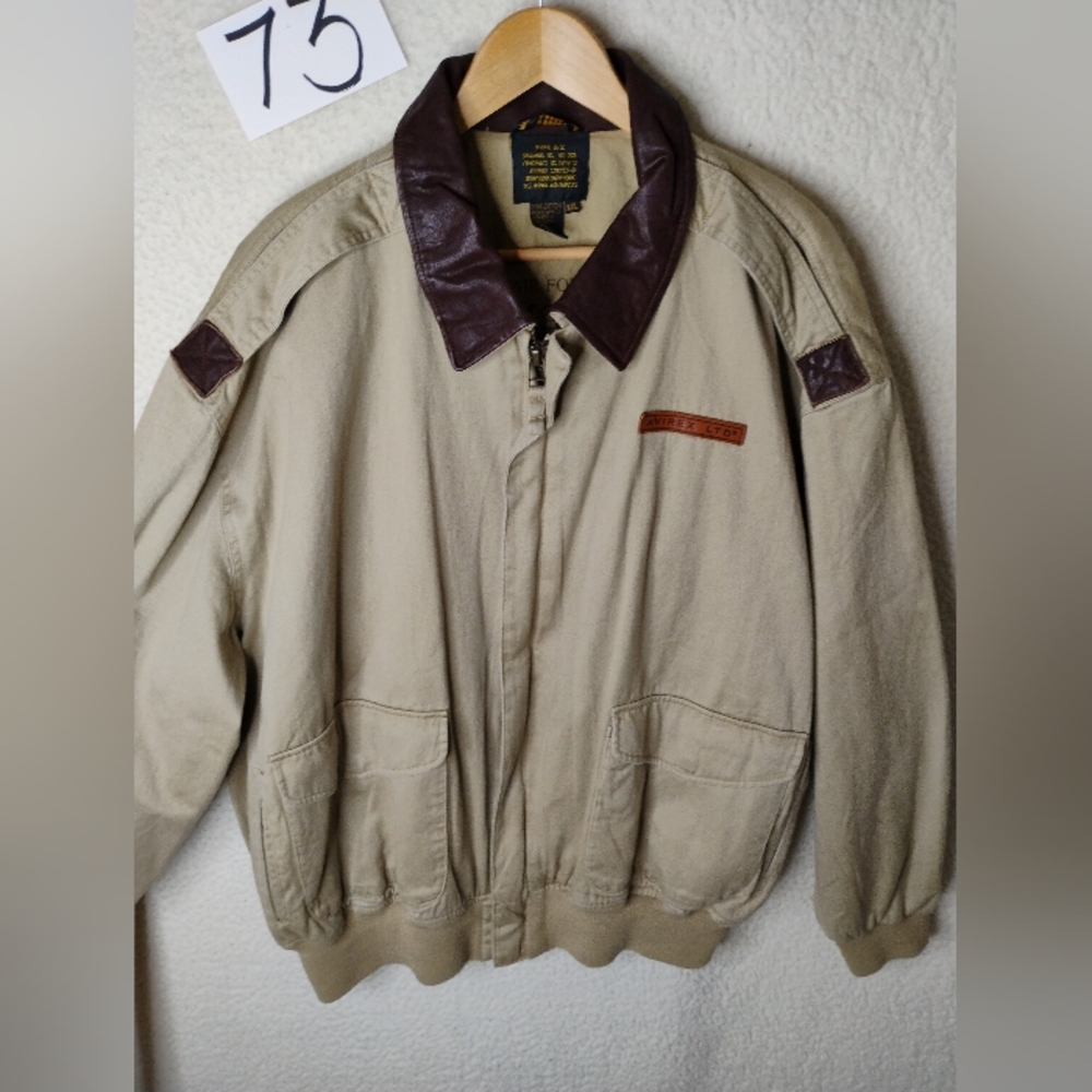 Vtg 80s AVIREX Thunder US Air Forces  Jacket Full Sail Embroidered Patch XXl